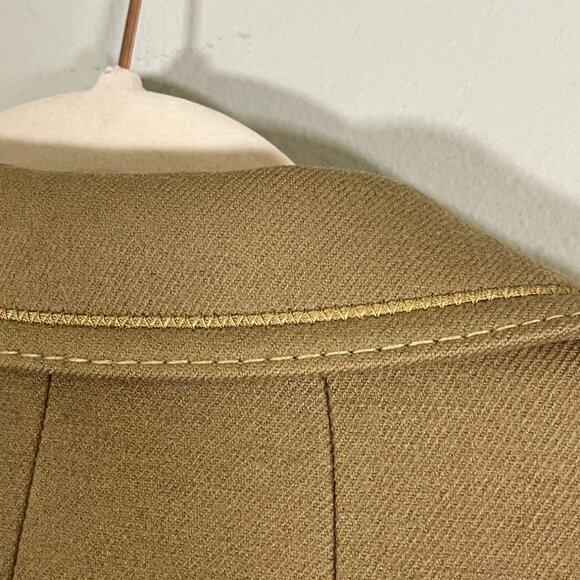 Vintage Reine Schurwolle Wool Jacket 40 Tan Neutral Minimalist Classic Old Money - Picture 8 of 16